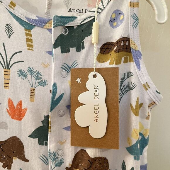 Angel Dear Cute Dino Dinosaur Shortie Romper Bamboo Boys Size 3-6 Months NWT - Picture 8 of 11